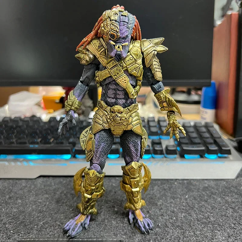 Genuine Neca Elephant Eagle Face Game Edition Iron Blood Legion Camouflage Predator Warrior 7inch Action Figure Collection Model