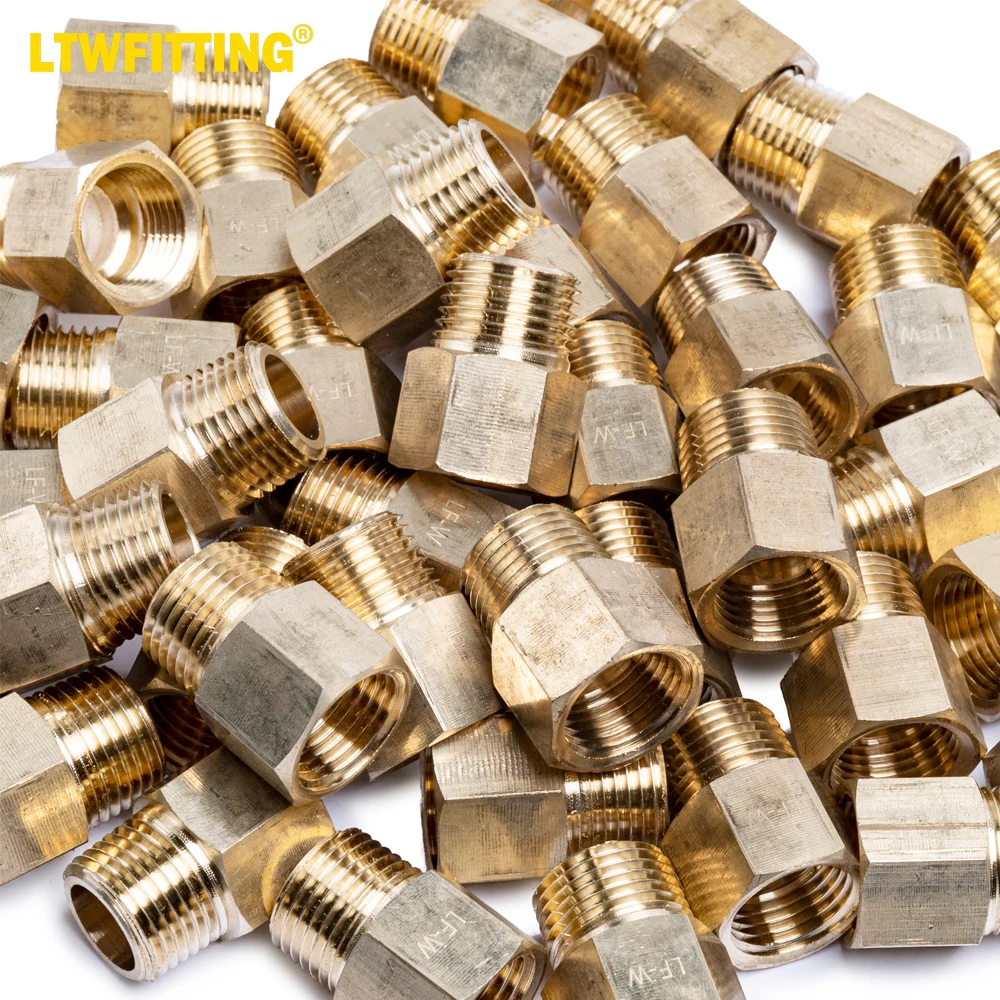 

Латунная Труба без содержания свинца LTWFITTING, 1/2 дюйма, гнездо x 1/2 дюйма, Мужской адаптер NPT, Топливный Газ, воздух (комплект из 200 шт.)