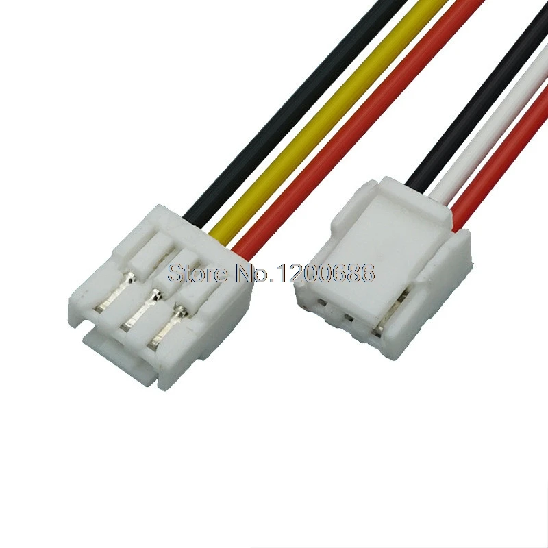 50CM 28 AWG 10 SETS 2P/3P/4P/5P/6 Pin JST GH Series 1.25 Female Double Connector with Wire GH1.25 1.25MM