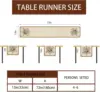 Happy Passover Linen Table Runner Jewish Passover Decorations Pesach Star Matzah Plate Table Runners Kitchen Dining Table Decor 6