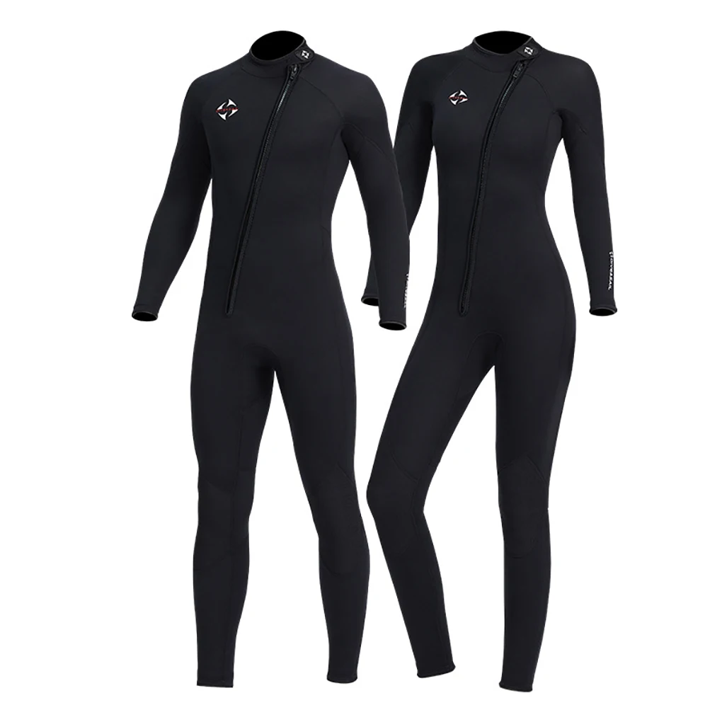 

DIVE SAIL 3MM Wetsuits Neoprene Diving Suit Couple Clothes Full Body Keep Warm Sun-proof Jumpsuit Surf Suit Black S