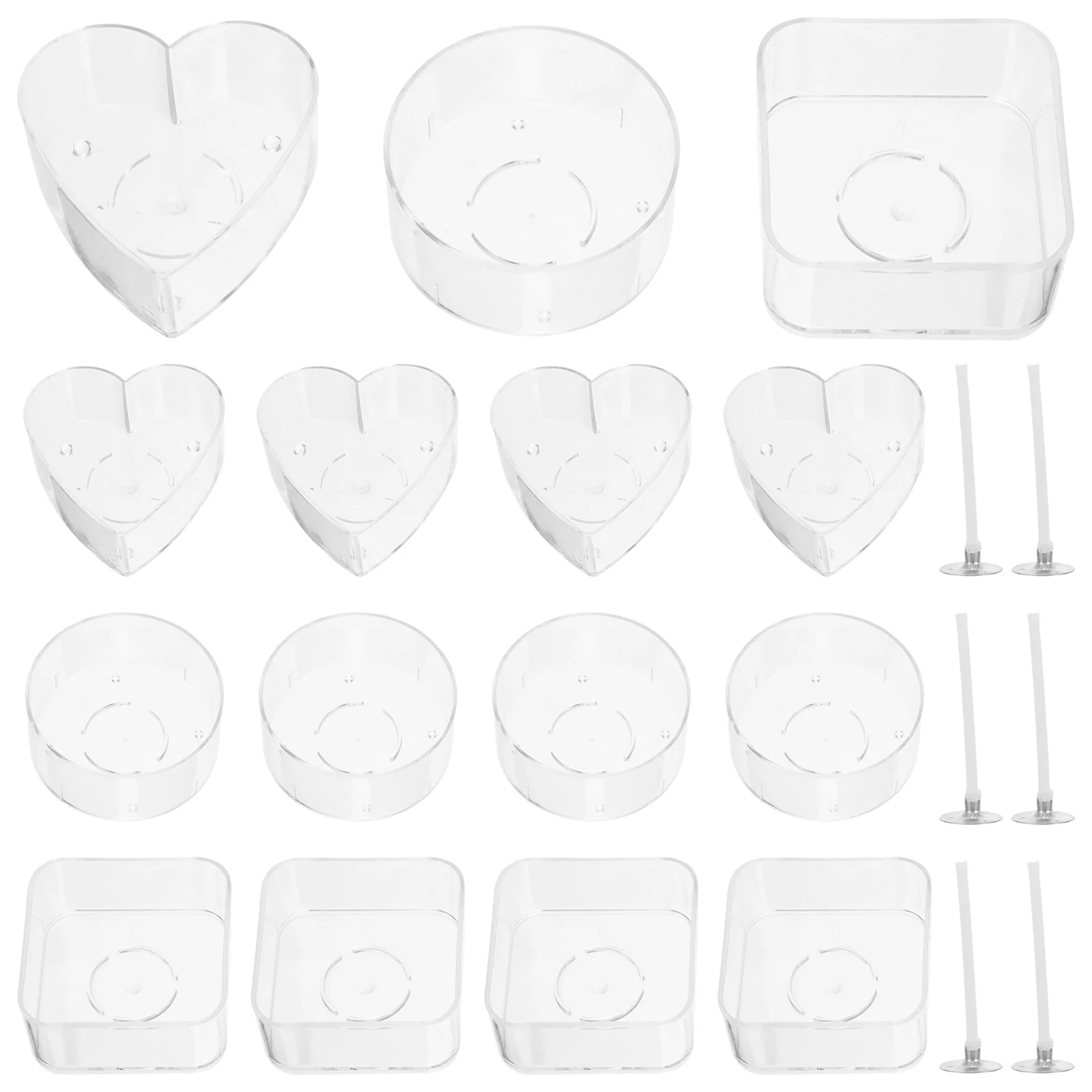 

1 Set of Tea Light Cup Home Holders Tea Lights Holders Plastic Cup Holders