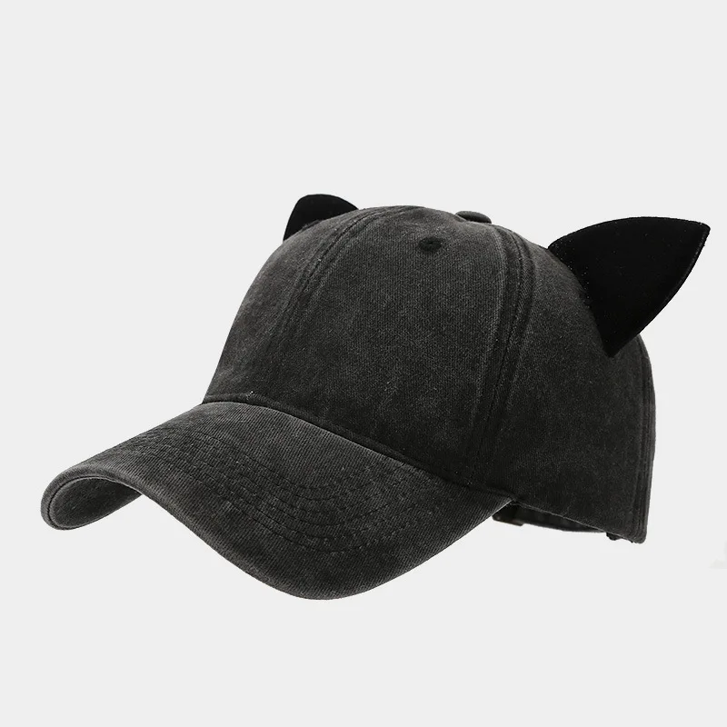 Cool Cat Ears Caps Cute Hat Women Streamer Cap Men's Punk Baseball Cap Brand Designer Caps Unisex Baseball Cap Men 6