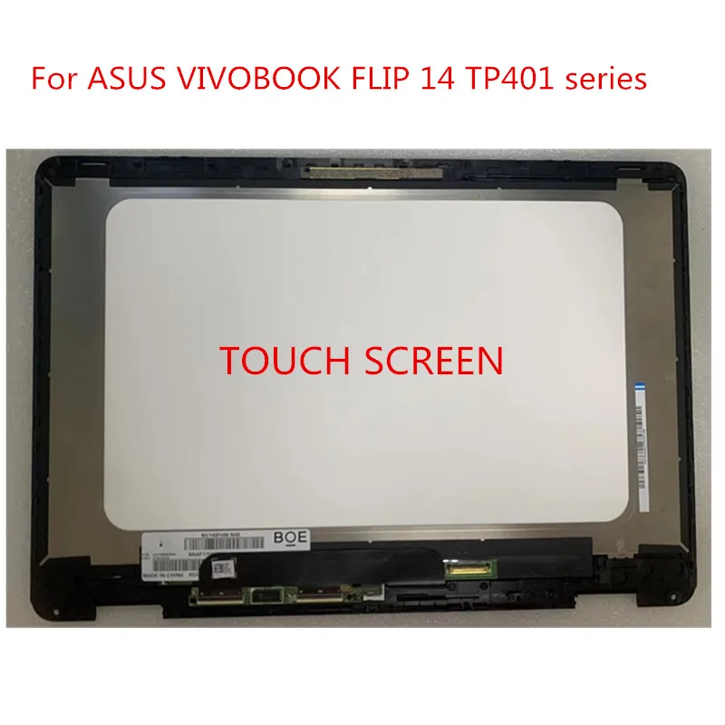 Per Asus Vivobook Flip 14 Tp401M Tp401C Tp401Ca Tp401N Tp401Mar Tp401U Tp401Na Tp401Ma Matrix Touch Assembly 14 ''Schermo Led Lcd