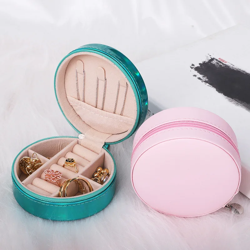 

Makeup Case PU Leather Jewelry Box Earrings Creative Portable Jewelry Storage Box Earrings Earrings Jewelry Storage Box