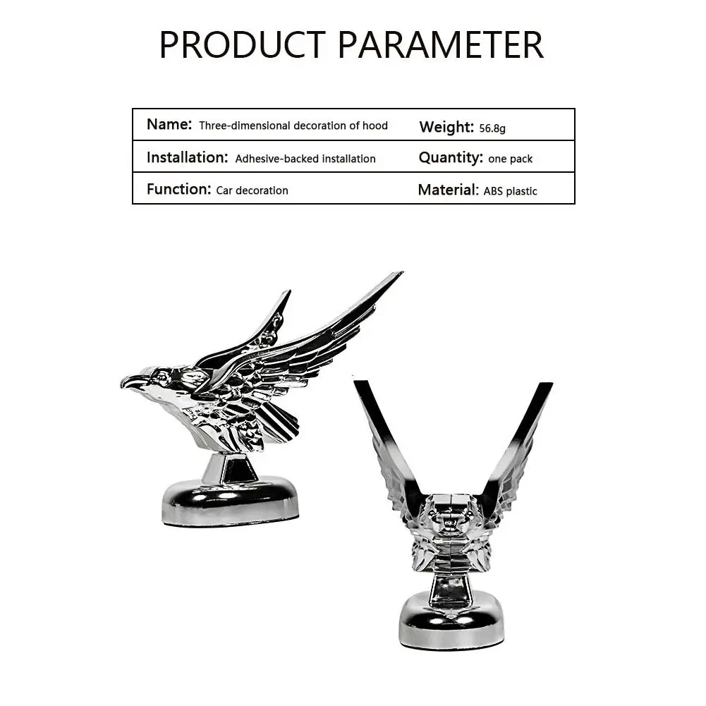 adhesive car hood ornament installation detail