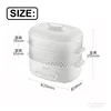 Joyoung Electric Steamer 600W Rapid Heating Kitchen Steamer Double Layers 5.6L For Fish Stuffed Bun Cake GE550 6
