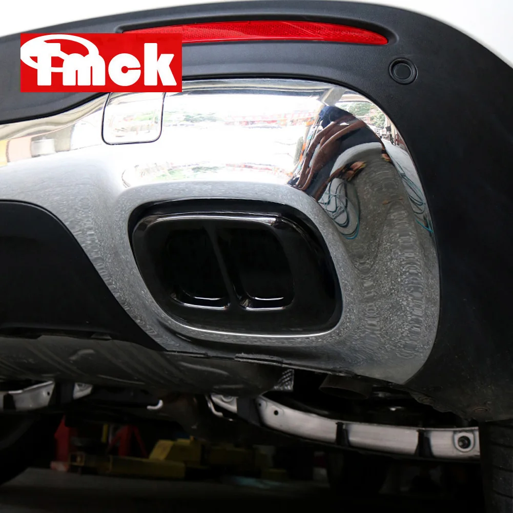 

For Mercedes Benz GLA GLB Class X156 H247 X247 2015-2023 Stainless Steel Car Accessories Muffler Exhaust Pipe Tail Cover Trim