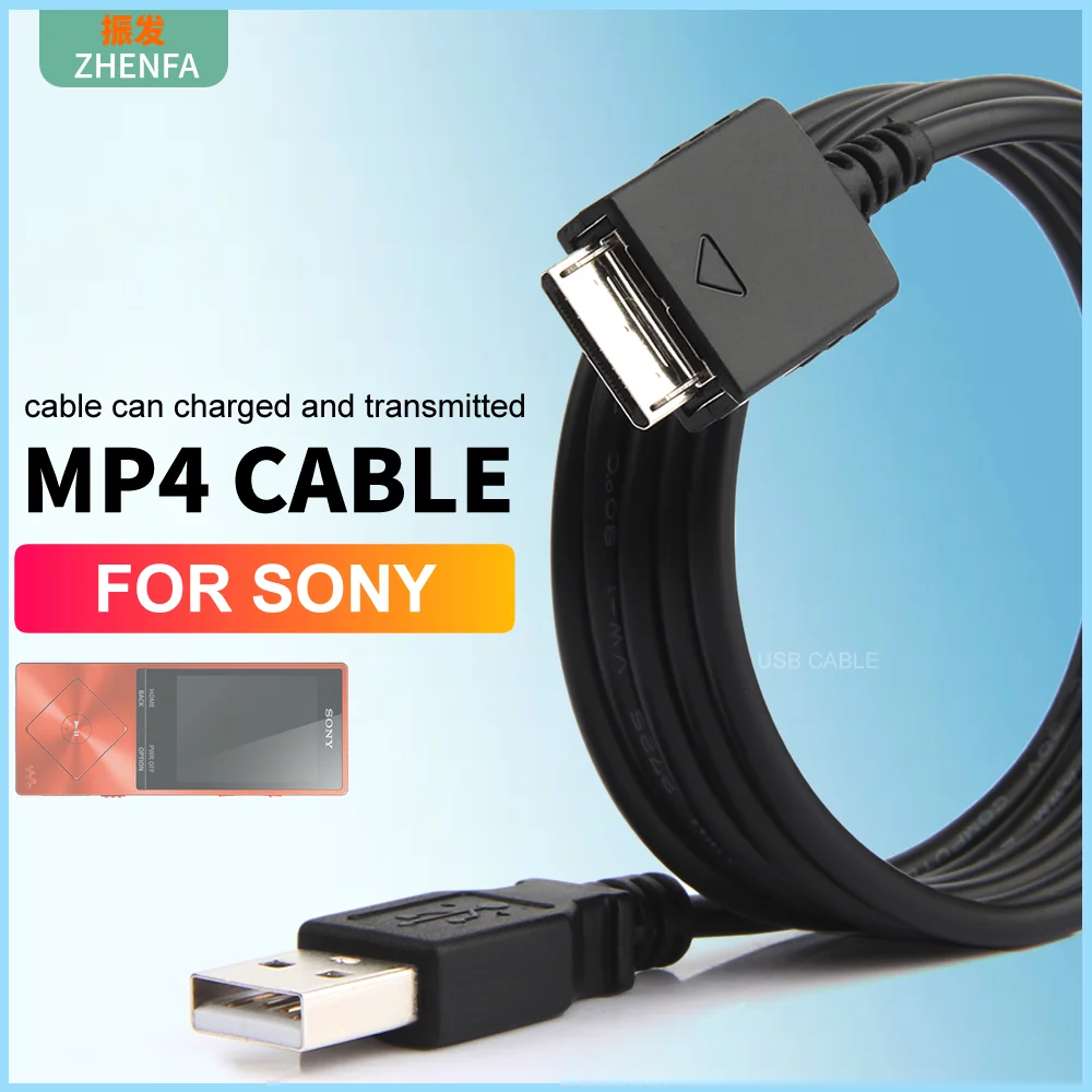 USB Cable For Sony Player MP3 MP4 NWZ-A15 A17 A44 A45 A55 A35 A46 Zx100 Zx300a Walkman Data Cable Charger Zhenfa WMC-NW20MU