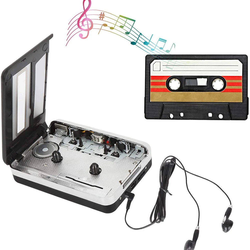 Il più nuovo lettore di Cassette Audio professionale registratori a nastro  Walkman lettore di Cassette USB a convertitore MP3 - AliExpress