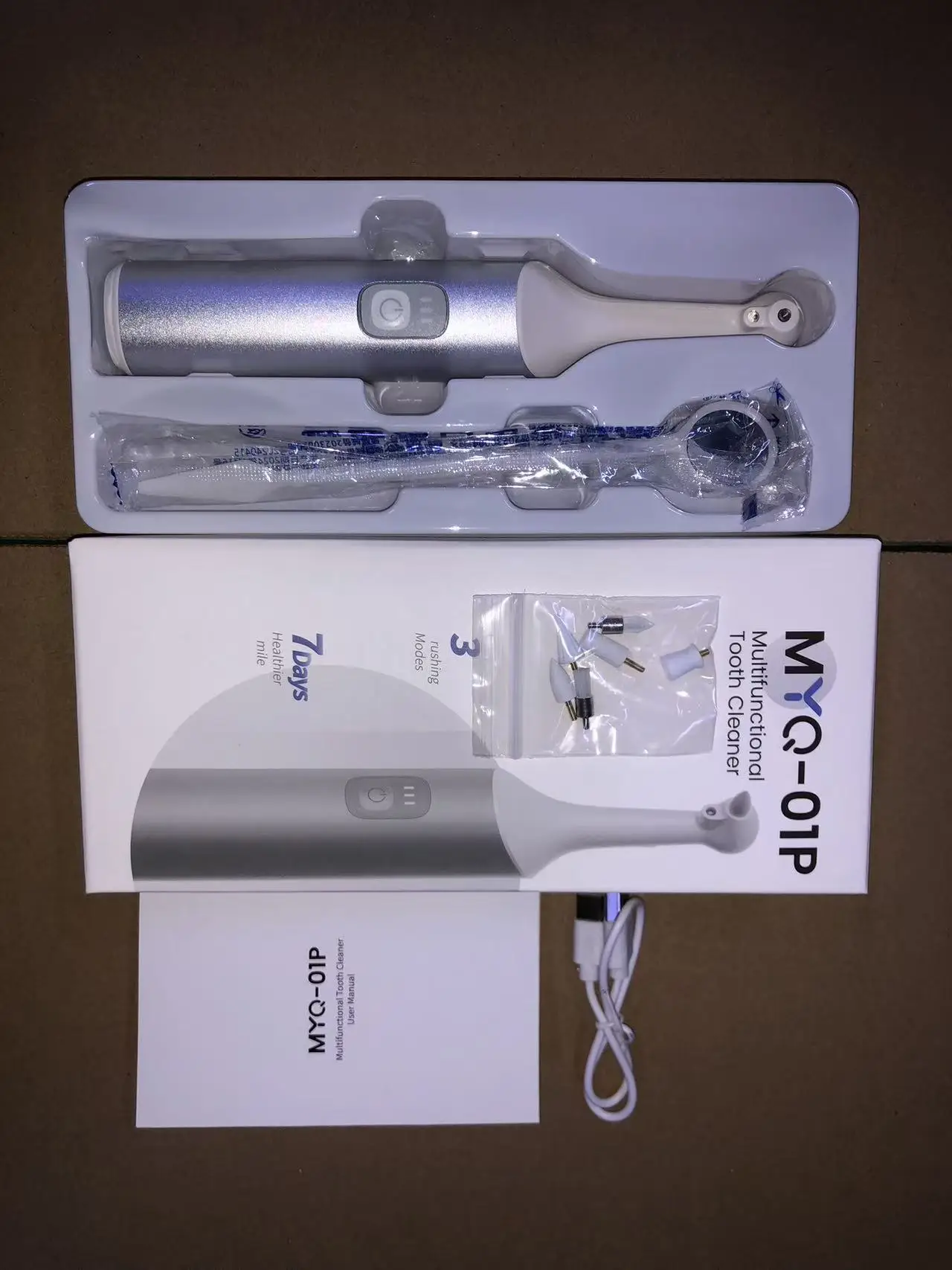 Elektrikli Diş Parlatıcı 3 Modlu Diş Taşı Sökücü Plak Lekeleri Temizleme Diş Beyazlatma Temizleyici Aracı Diş Taşı Çıkarma