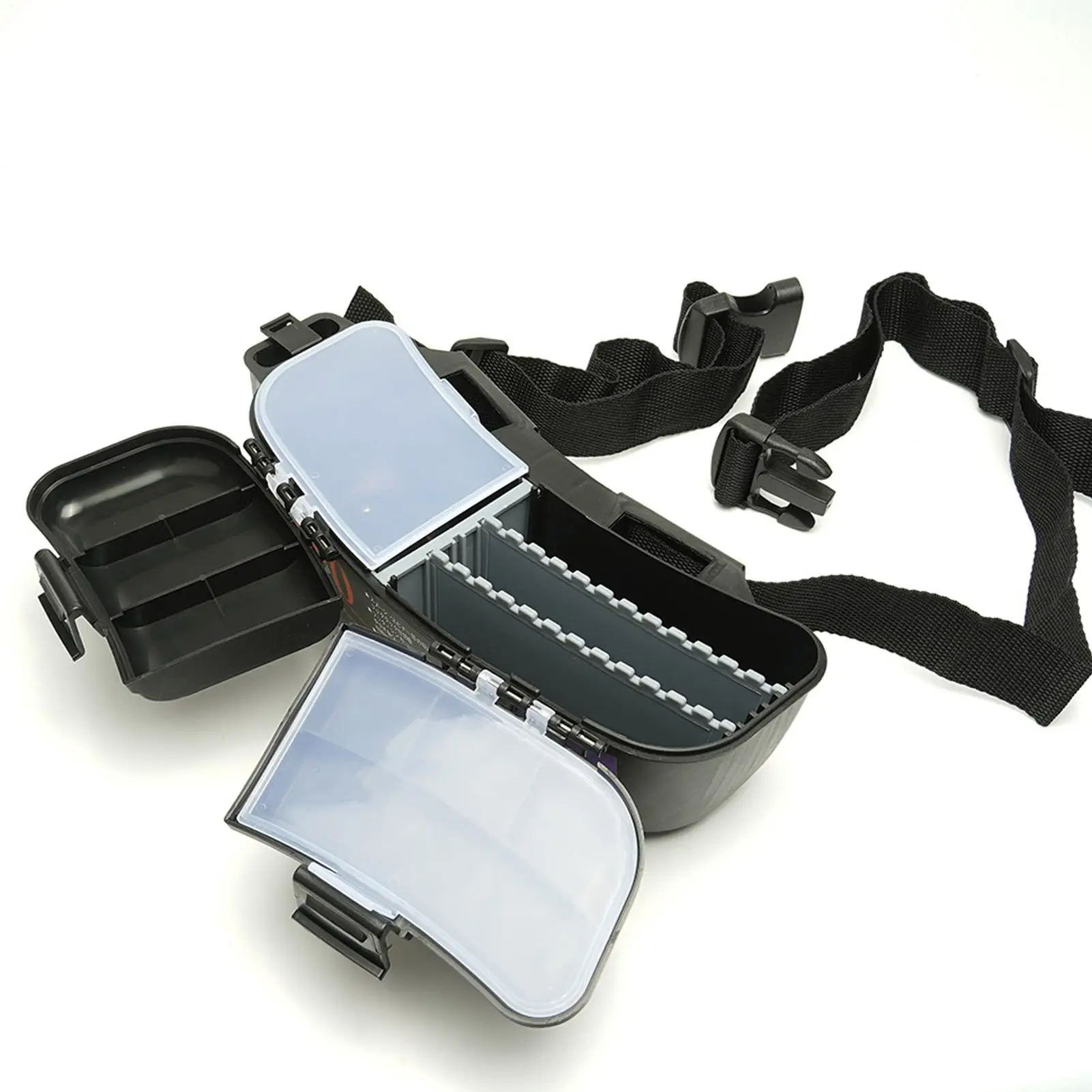 Fishing Bait Box Wearable Fishing Boxes Portable Organizer Ergonomic Pack For Boat Freshwater Lake Surf River Men Kids Bass Boys