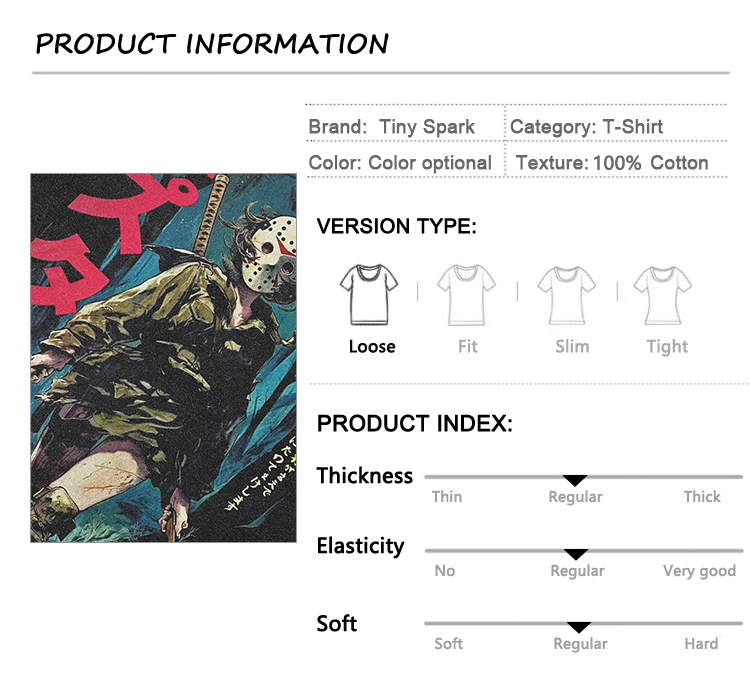 Masked Slasher Anime Graphic T-Shirt S77c95dcafa994324ad926423fc72090fM