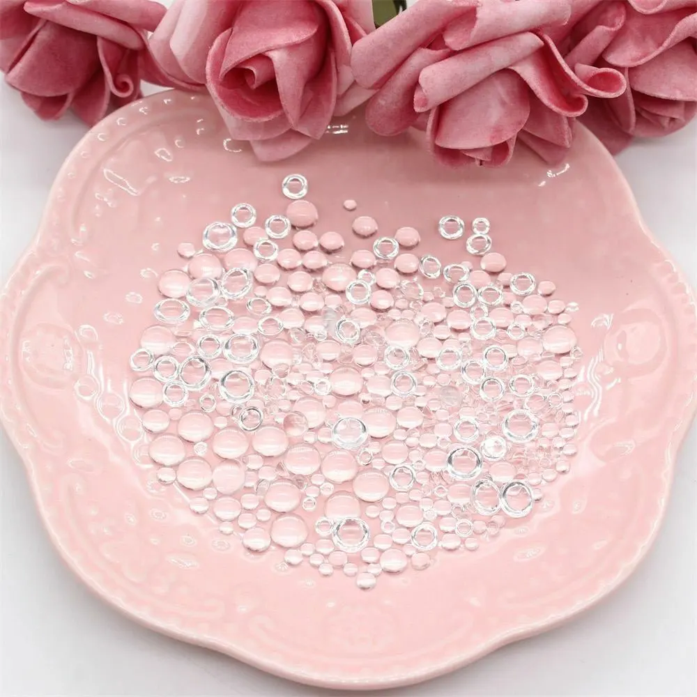 350pcsClearDewdropWaterDropletsEmbellishmentsSimulationRound