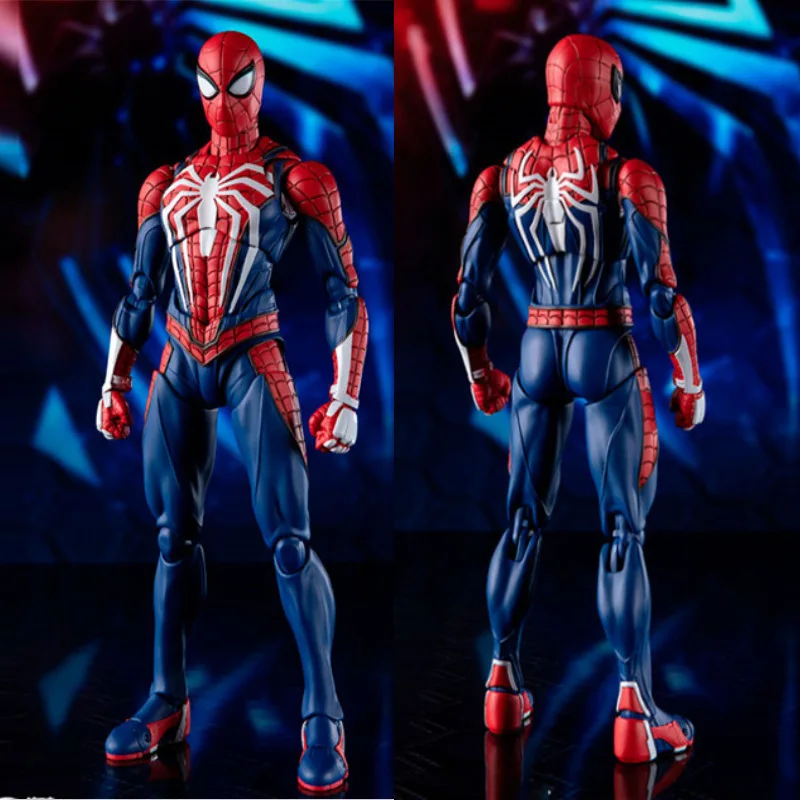 

High quality version of WD Spider Man PS4 figure League Hero Expedition SHF movable spider figurine PVC model ornament anime toy