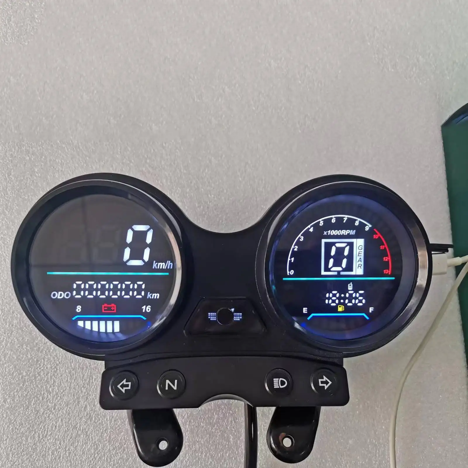 DC 12V Motorcycle Digital Odometer Speedometer for Yamaha Ybr 125 Digital Instrument Motorcycle Speedometer Fuel Gauge Oil Gauge