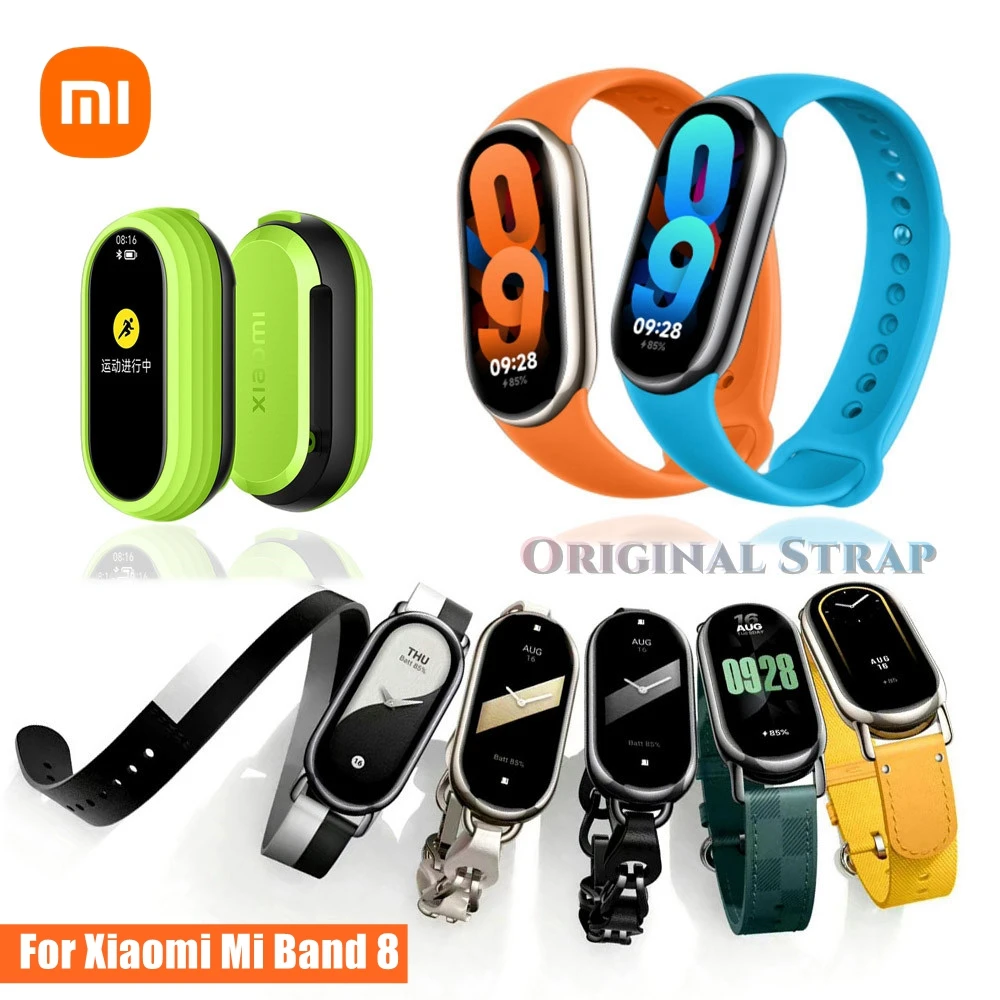 Correa para Xiaomi Smart Band 8 Active - Acero inoxidable - Eslabones - Azul