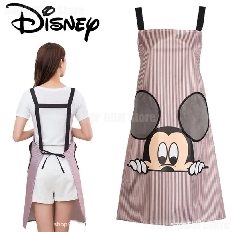 Disney Mickey Mouse Bavaglini Da Lavoro Per Grembiule Da Cucina Per Adulti Chef Work Bbq Restaurant Bar Cafe Beauty Barber Pet Shop Studio Uniform