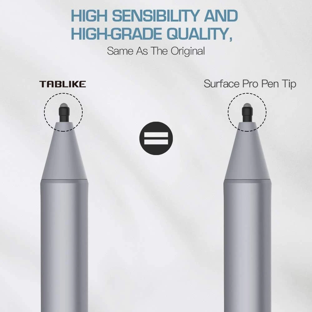 TABLIKE Pen Tips Replacement Original HB Type For Microsoft Surface Pro Surface Pro 4/5 For Writing / Drawing / Office