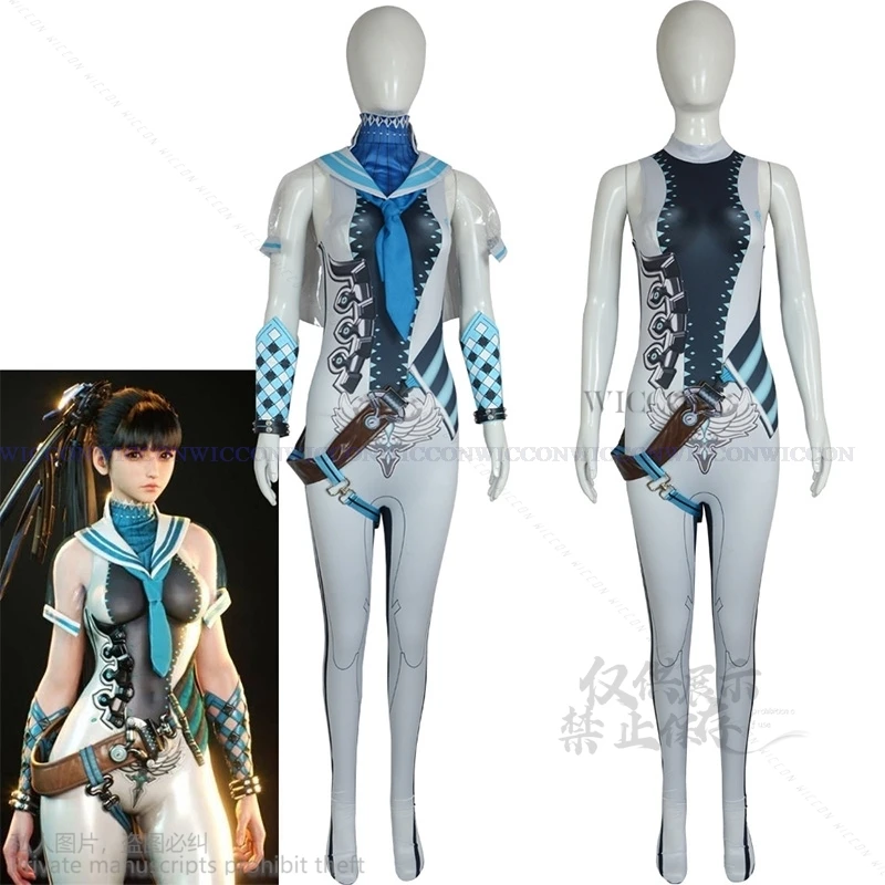 

Game Project Stellar Cosplay Blade Eve Costume Women Adult Clothes Jumpsuit Shawl Halloween Carnival Battle Bodysuit Sexy Cos