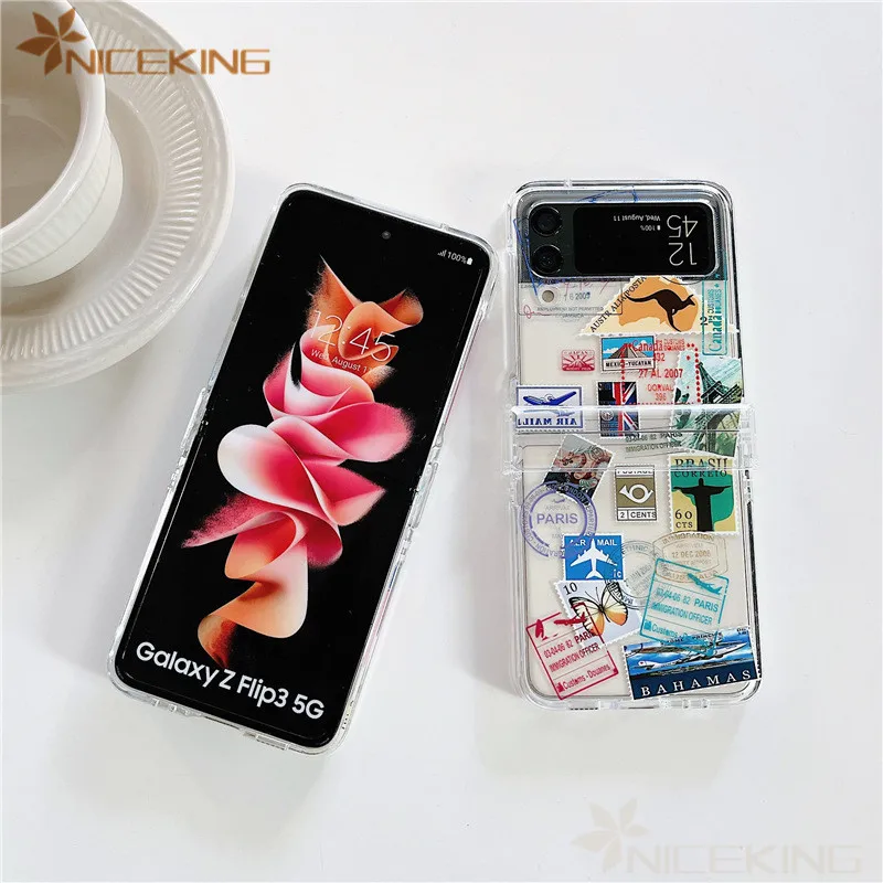 Cartoon Duck Galaxy Flip 1 2 3 4 Phone Case Funny Flip Phone Cases -  RegisBox