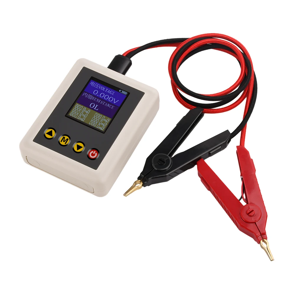 Voltage Tester Transistor Tester Resistance Tester 4-Wire DC5V High Precision Voltage Internal Resistance Tester 1.77&Prime; TFT Display 0.1m&Omega;~20&Omega; 0.001V~45V Lithium Battery Test TS4520