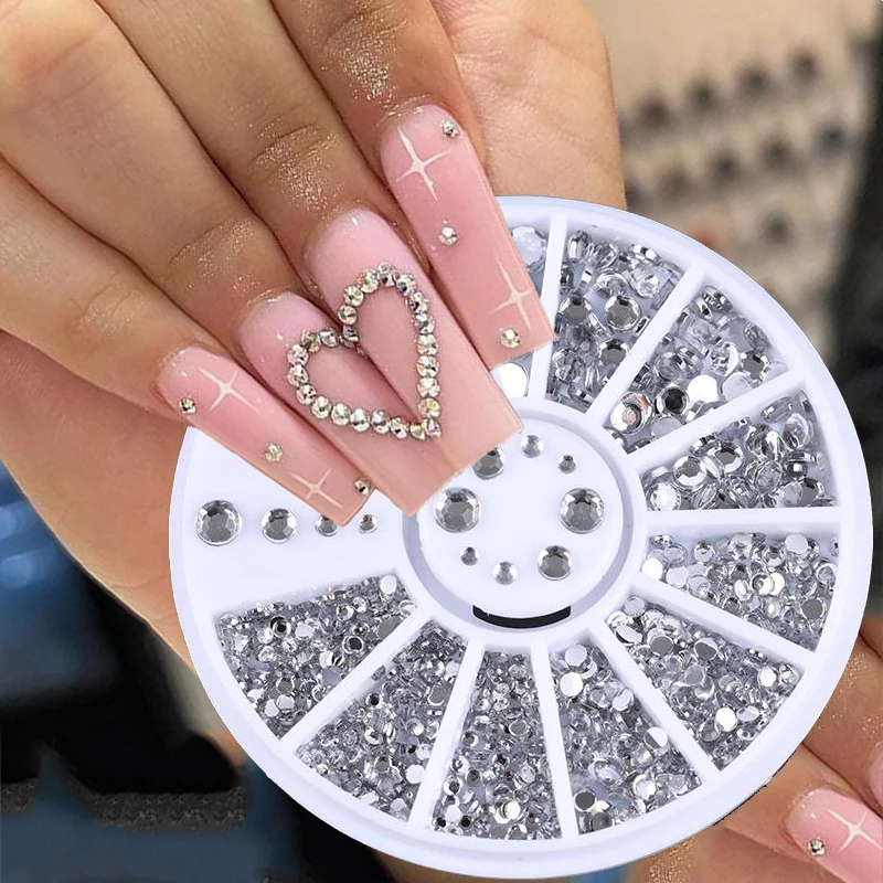 Gemengde Kleur Nail Art Glitter Rhinestone Crystal Gems Sieraden Bead Manicure Decoratie Accessoires Nagel Benodigdheden Voor Professionele