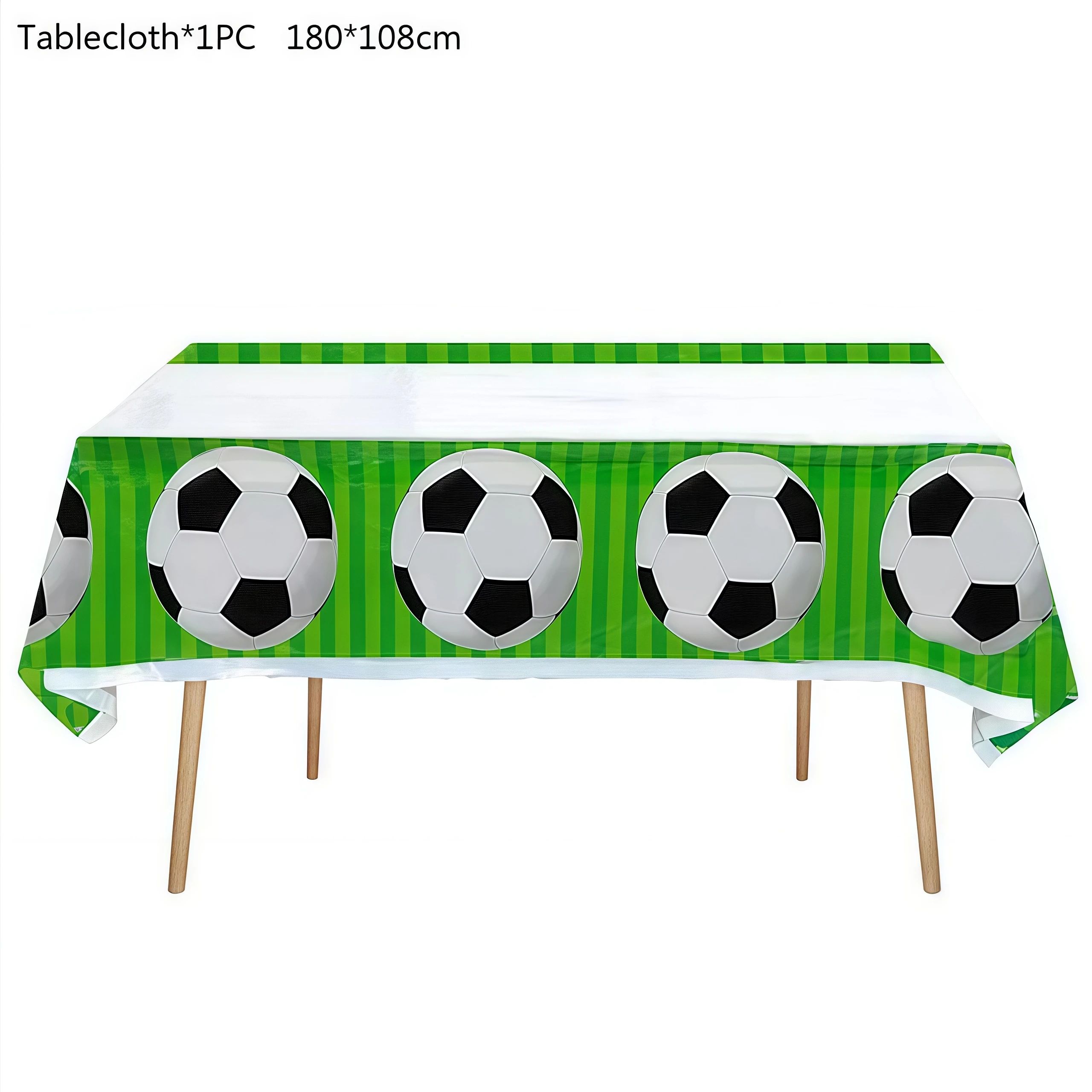 Football Party Tablecloth Decoration Rectangular Table Cover Kids Boys Birthday