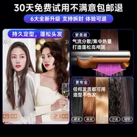 Sèche-cheveux et lisseur 2-en-1 Ht01, peigne lissant à ions négatifs pour utilisation sur cheveux secs et humides, lisseur de cheveux non dommageable, outil de coiffage multifonctionnel 5