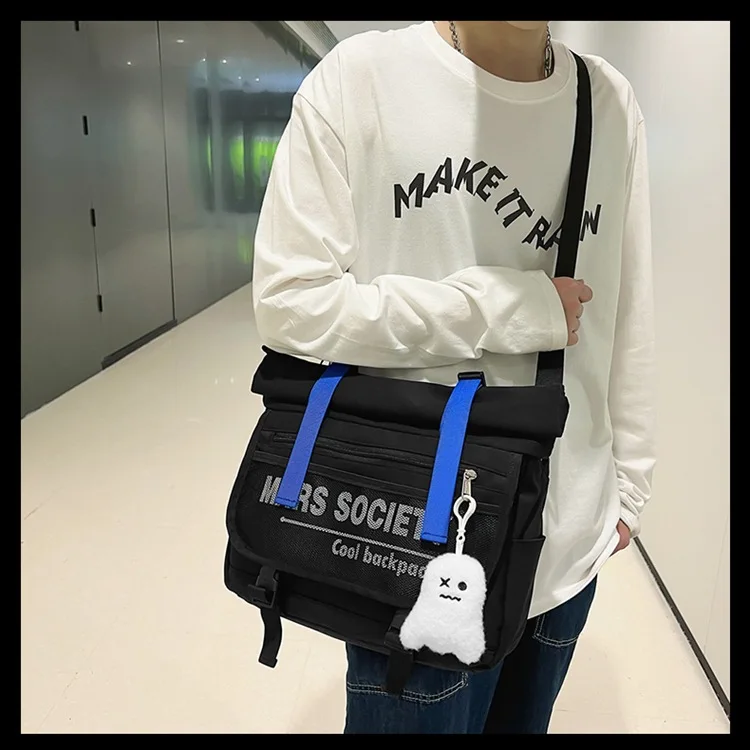 2023 Fashion High-capactiy Vintage Backpack Japanese Multifunctional School Bags For Boys Gilrs Casual Messenger Crossbody Bag