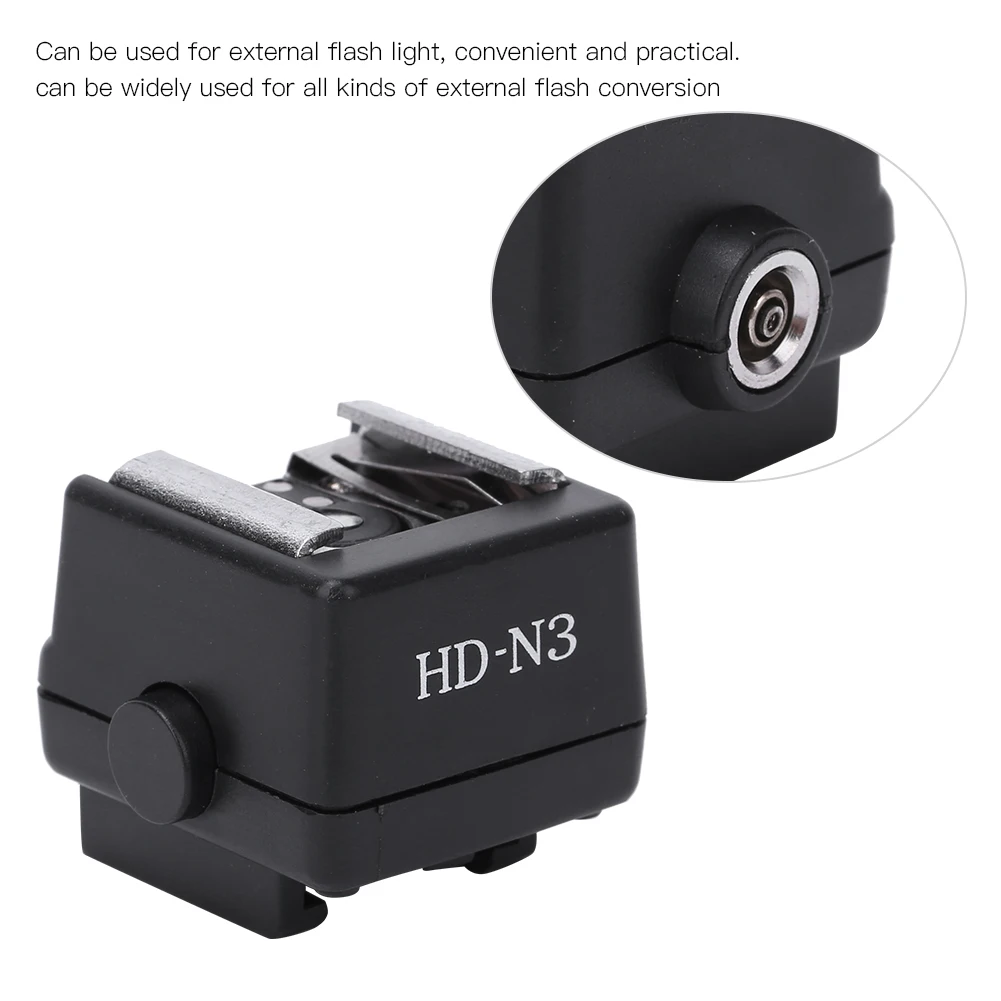 HD‑N3 PC Flash Light Hot Shoe Mounting Adapter Accessory for Video Camera Hot Shoe Mount Adapter Mounting camera flash adapter