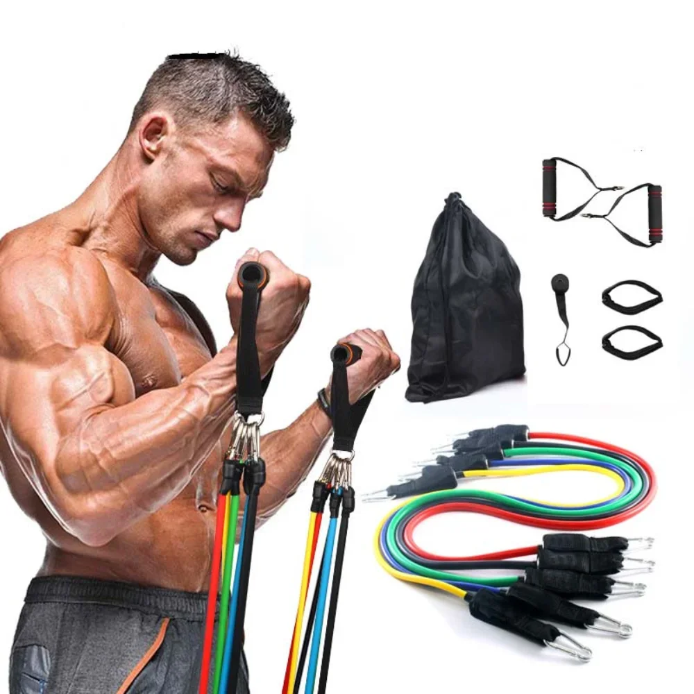Multi Functional Fitness Tension Rope With Elastic Resistance Rope
