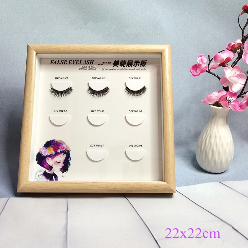 False Eyelash Display Board Eyelashes Try on Effect Exhibit Auxiliary Tool Assistor Magnet False Eyelash Display Rack