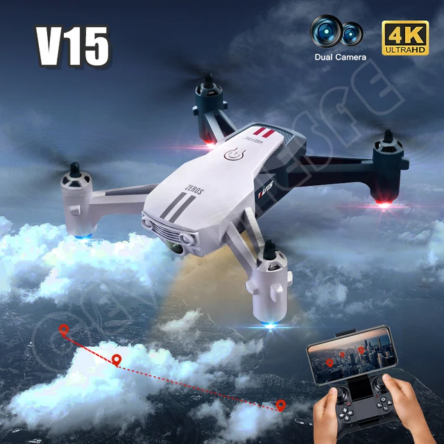 2022 New Mini Drone 4k Profesional Dron With 1080P HD Camera V15 RC Drones Collapsible Quadcopter Airplane Remote Control Toys 1