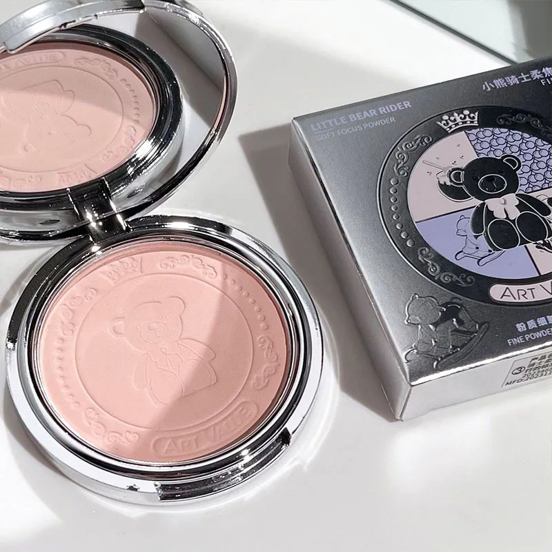 3 Color Natural Pink Loose Powder Oil Control Waterproof Mineral Face Pressed Makeup Powder Cosmetic Long Lasting Setting
