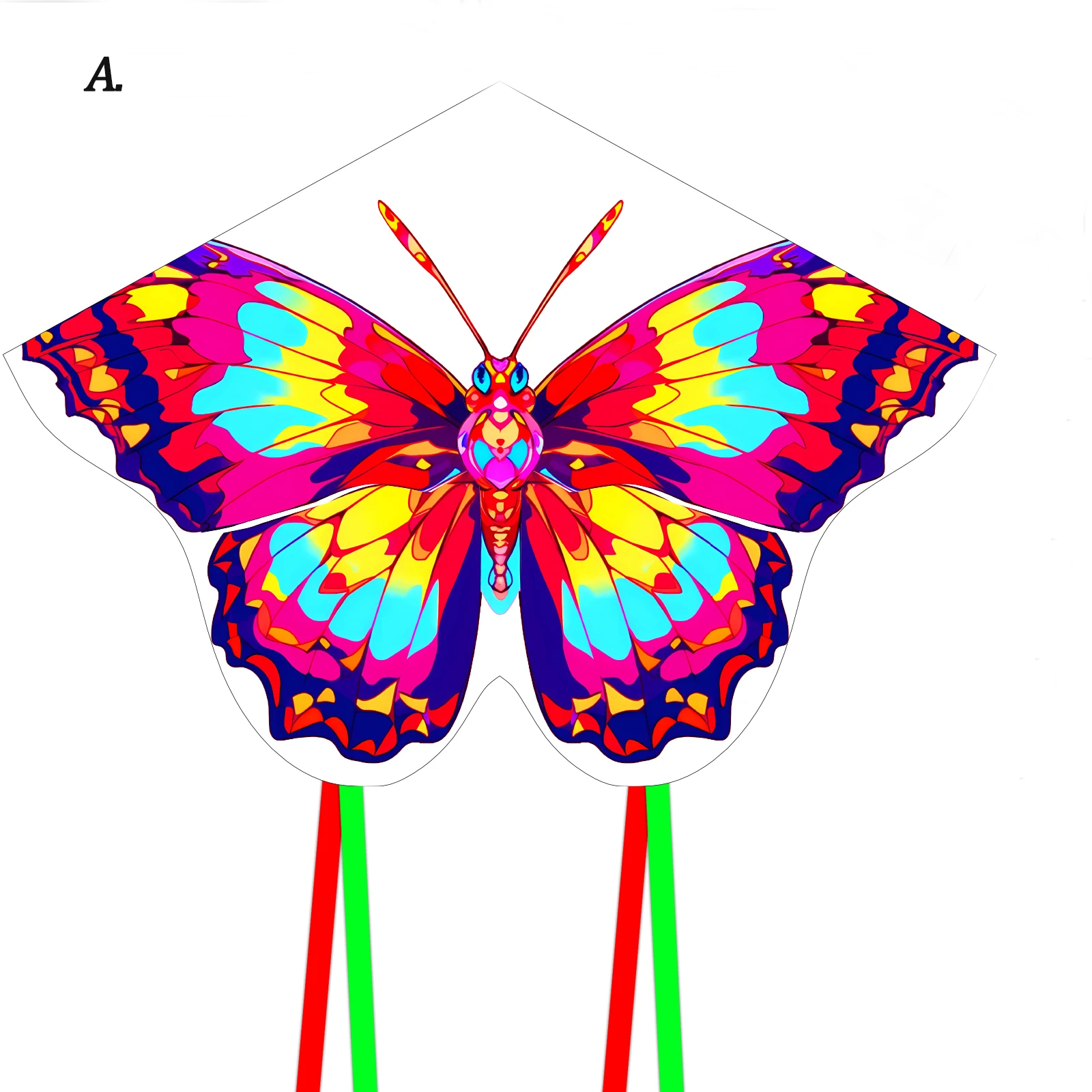 Colorful Outdoor Butterfly Kite with Handle and String