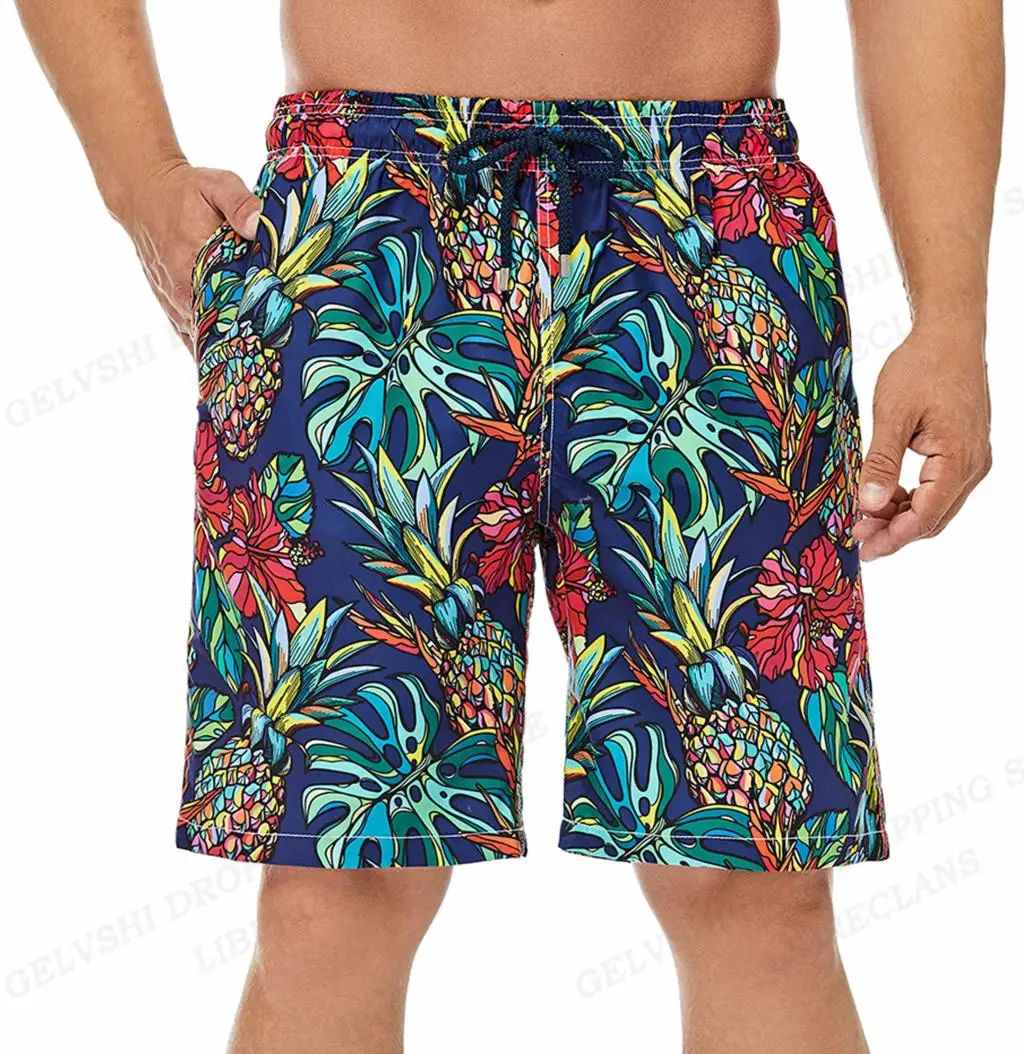 Men\'s Swimwear 3d Print Floral Flags Men Summer Sports Swimming And Surfing Beach Trousers Quad Quick Dry Retro Beach Shorts
