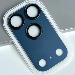 Premium Metal Camera Protector with Tempered Glass Cover for Enhanced Lens Protection (Sea Blue)