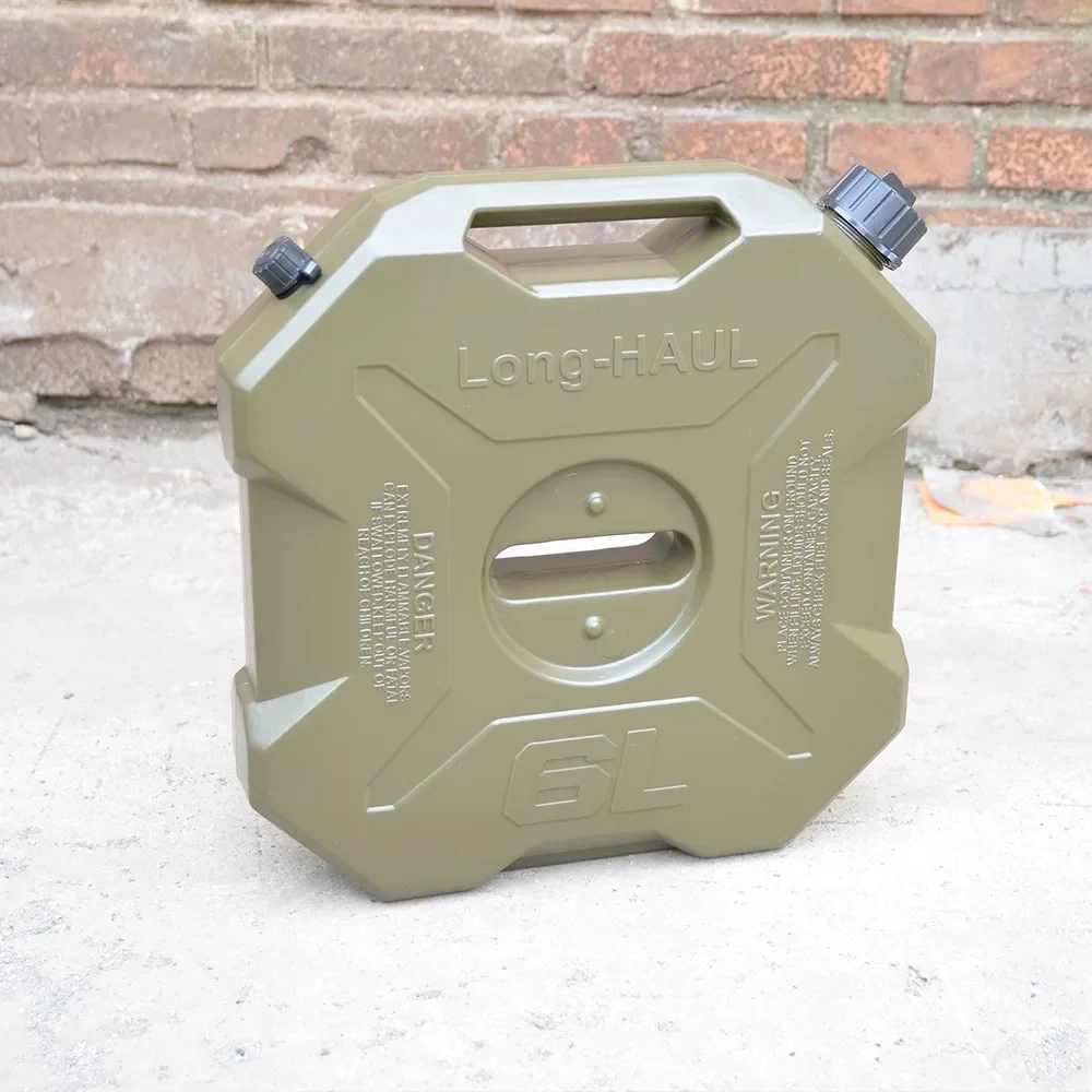 6L Litres ATV UTV Motorcycle Spare Spare Fuel Tank Jerry Cans Plastic Diesel Petrol Tanks Jerrycan Oil Container Canister Jugs