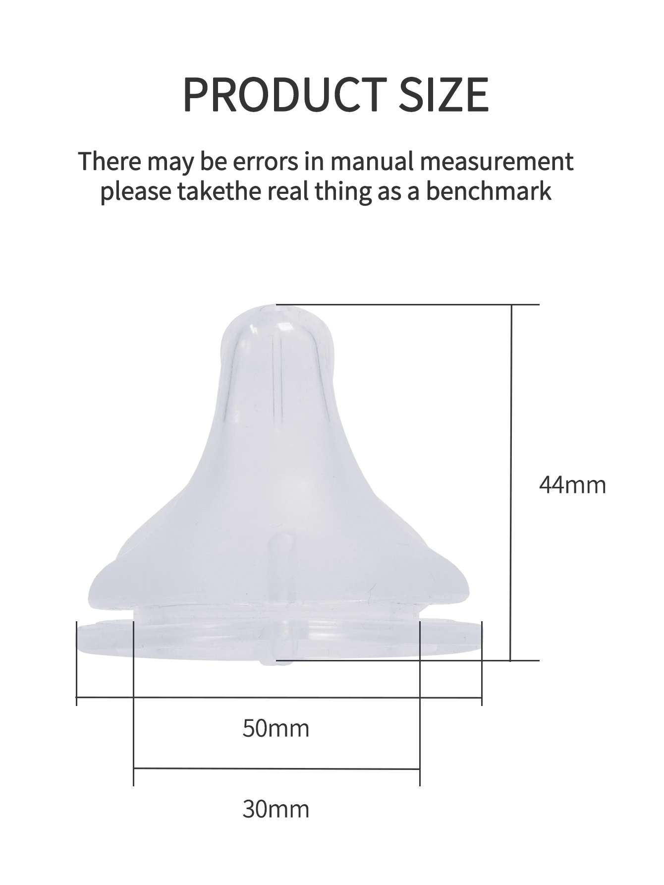 1 Pcs Baby Bottle Nipples Wide Mouth Thickening Three Dimensional Simulation Of Breast Milk 5cm Silicone Nipple Baby Items 4