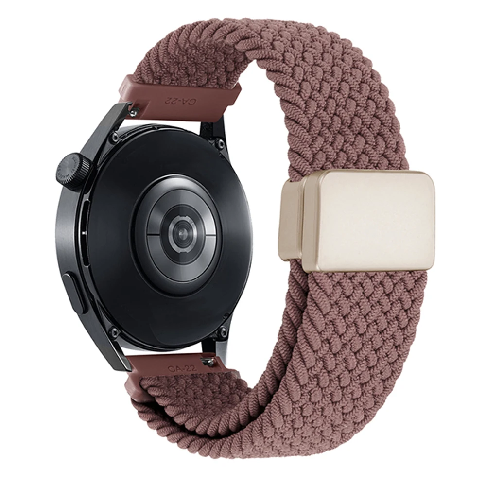 Magnetic Clasp Braided Nylon Bracelet Strap, 20/22mm