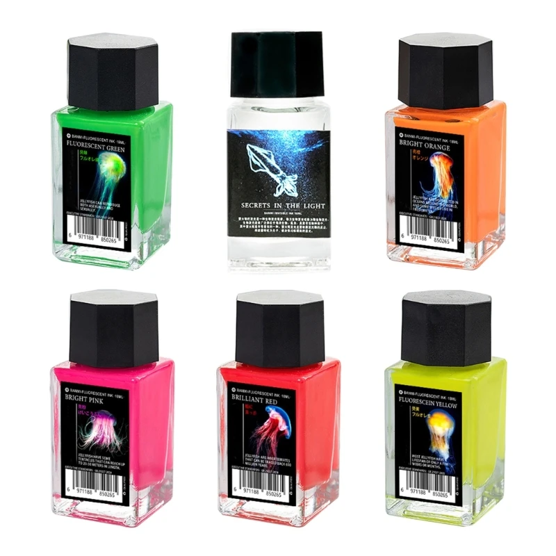 18ml Colorful Invisible Ink With UV Light For Illustrations, Art