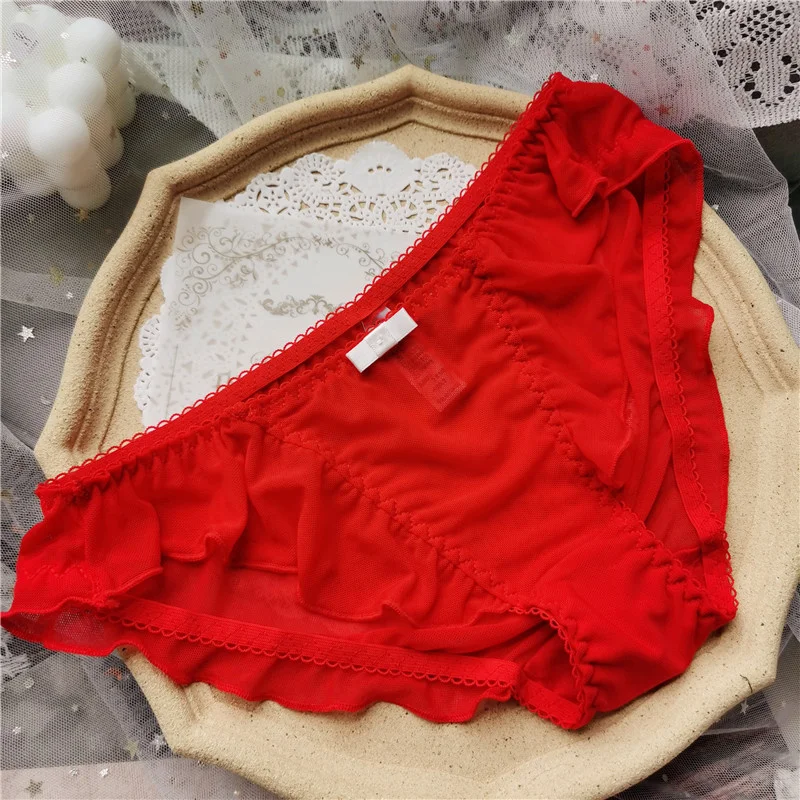Women Red Cotton Underwear, Cute Underwear Women Cotton