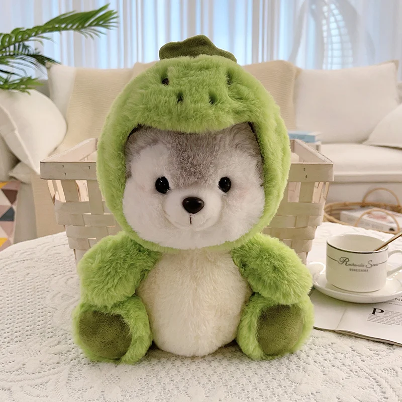 

20/30cm Kawaii Dog Anime Cosplay Dinosaur Pig Kaola Husky Doll Plush Toy Stuffed Soft Creative Animal Dog Pillow Toys for Kids