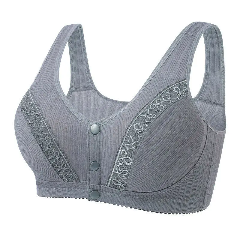 Women Front Fastening Bra Ladies Sexy Non Wired Underwear Summer