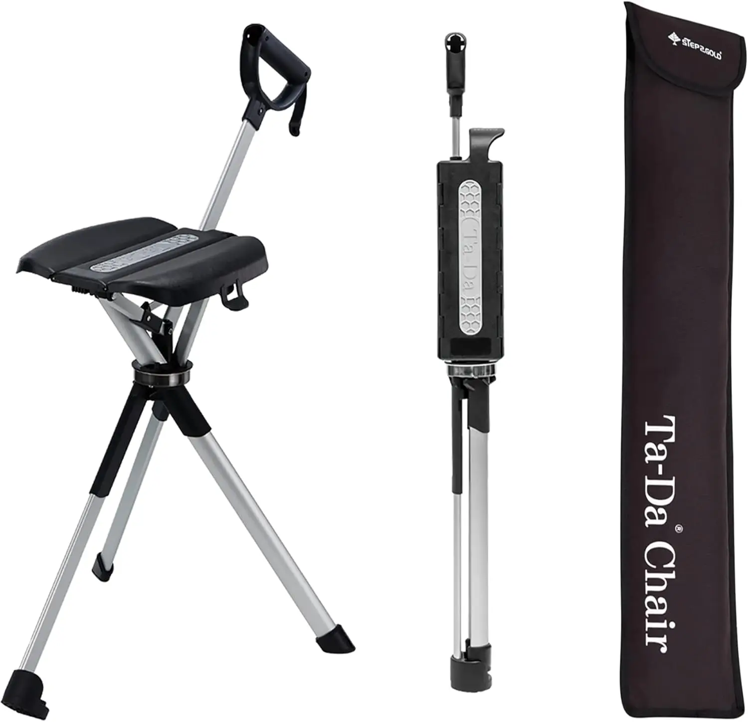 Chair Series 2- Portable Walking Stick, Cane with Seat, Foldable Chair