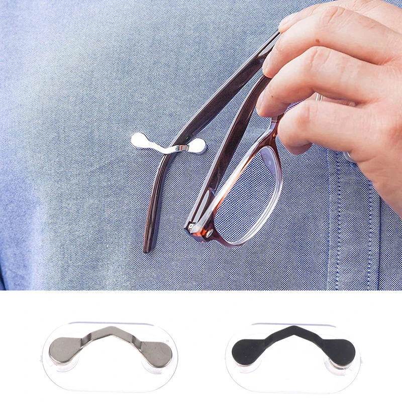 

1PC Magnetic Hang Eyeglass Holder Pin Brooches Fashion Multi-function Portable Clothes Clip Buckle Glasses Headset Line Clips