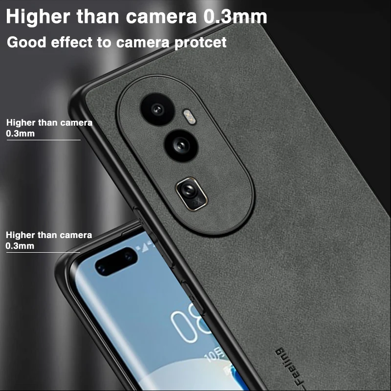 Matte Leather Phone Case For Oppo Reno And Find Pro Shockproof_voghion.com