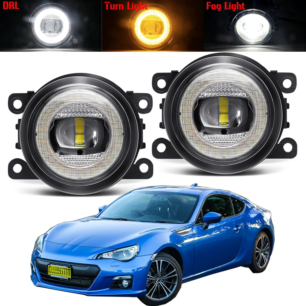 

Автомобильные светодиодсветодиодный Противотуманные фары 3 в 1, 30 Вт, H11, дневные ходовые огни «ангельские глазки», противотуманные фары с указателем поворота, дневные ходовые огни 12 В для Subaru BRZ 2013-2018