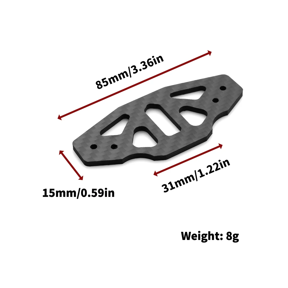 

Бампер из углеродного волокна для Tamiya TT02 TT-02 1/10